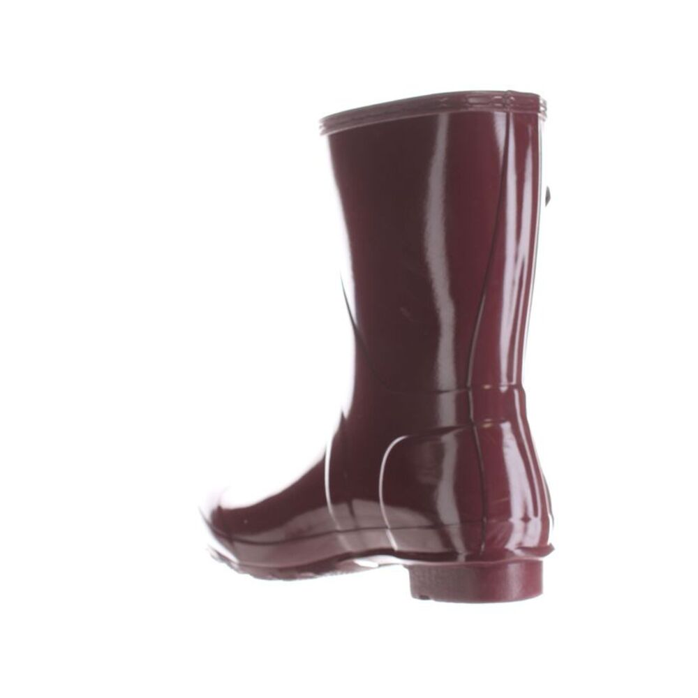 Hunter Womens W Org Short Red Rainboots Size 7 Medium (B, M) - Picture 3 of 4